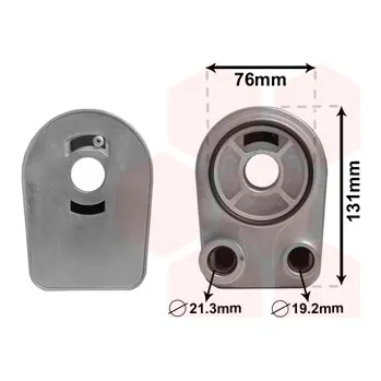 Chladič motoru Olejový chladič, motorový olej VAN WEZEL 43003607