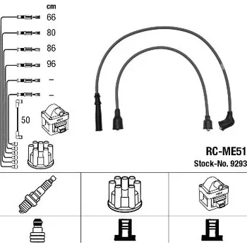Zapalovací kabel Sada kabelů pro zapalování NGK 9293