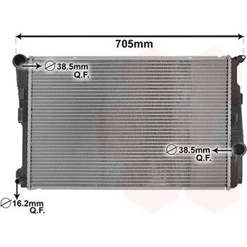 Autodíl Chladič, chlazení motoru VAN WEZEL 06002546
