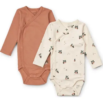Kojenecký body LIEWOOD Set bodýček Hali - Peach/Tuscany rose mix Velikost: 9m