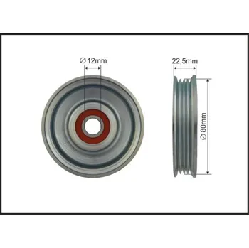 Vratná/vodicí kladka, klínový žebrový řemen Caffaro 379-133