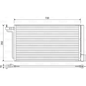 Kondenzátor, klimatizace VALEO 814177