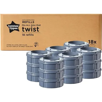 Pytel na pleny Tommee Tippee Twist & Click Náhradní kazety 18 ks