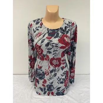 Dámská tunika halenky, Barva Šedá, Velikost XL48, Materiál 98% Polyester 2% Lycra