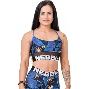 Nebbia Earth Powered sportovní podprsenka Ocean Blue 565 M