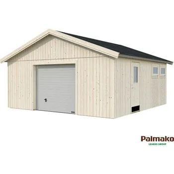 Zahradní domek Garáž Palmako NORDIC+ Andre 28,5 m2 (Rozměr: 603x622 cm, tl.160 mm - výsuvná vrata)