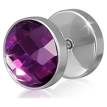 Piercing Piercing - broušené fialové sklo
