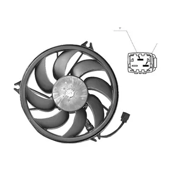 Chladič motoru Větrák, chlazení motoru VAN WEZEL 4028747