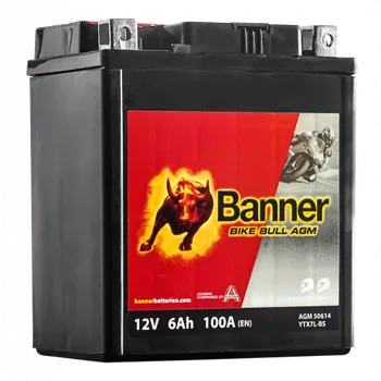 Motobaterie Banner Bike Bull AGM 50614 YTX7L-BS 12V 6Ah 100A
