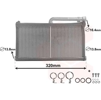 Výměník tepla Výměník tepla, vnitřní vytápění VAN WEZEL 03006397