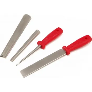 Dláto Diamantové pilníky a brousky na dutá a rovná dláta sada 4 ks, zrnitost 320  (TrueTech)