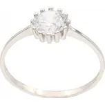 Zlatý prsten z bílého zlata se zirkony N-ATT-24W, vel. 54, 1.35 g (585/1000)