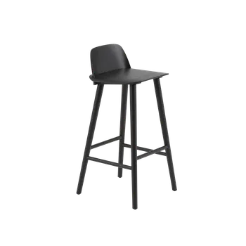 Barová židle Barová židle Muuto NERD BAR STOOL - zvolte provedení Barva židle: Černá