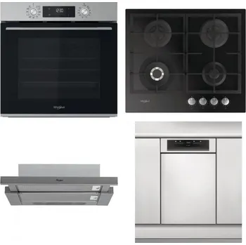 Set domácích spotřebičů WHIRLPOOL OMK58CU1SX + WHIRLPOOL GOFL 629/NB + WHIRLPOOL AKR 749/1 IX + WHIRLPOOL WSBO 3O34 PF X
