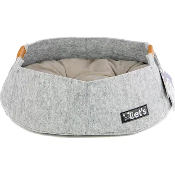 HOLLAND ANIMAL Plstěný pelíšek LET's SLEEP Grey