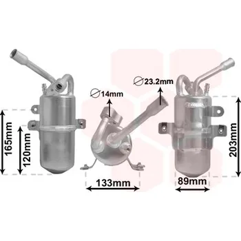 Sušič klimatizace Sušárna, klimatizace VAN WEZEL 1800D311
