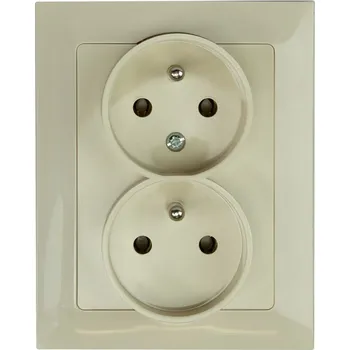 Elektrická zásuvka GREENLUX PREMIUM ZA-26 C - Zásuvka dvojitá