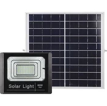 Stojací lampa FOYU FO-1225 LED solární lampa s panelem na dálkové ovládání až 400W Velikost: Solar 60W