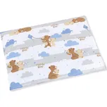 Polštářek pro kojence do postýlky medvídci 42x32 cm - tenký