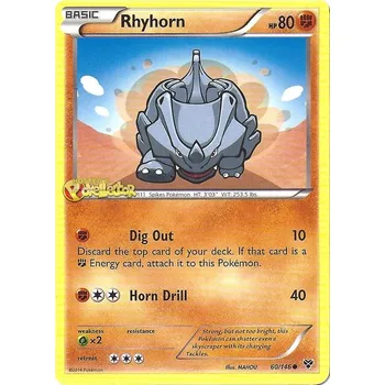 Sběratelská karetní hra Rhyhorn 060/146 - XY Typ karty: Non-Holo