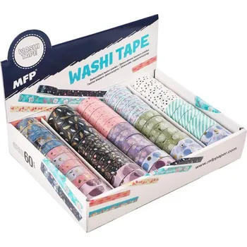 Lepicí páska MFP lepicí washi papírová páska 15mm x 3m mix motivů 5750116