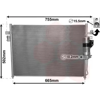 Výparník klimatizace Kondenzátor, klimatizace VAN WEZEL 33005404