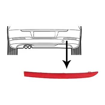 Příslušenství osvětlení automobilu Odrazka VAN WEZEL 5745940
