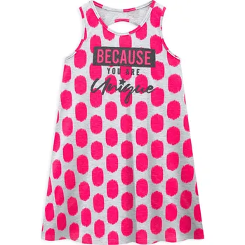 Dívčí šaty Dívčí letní šaty KYLY BECAUSE šedé Velikost: 158