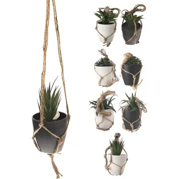 Velikonoční dekorace Květina UH/ker. v květináči závěsná 8ASS