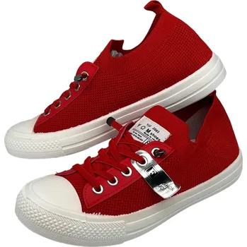 Dámské tenisky Prety Dámské červené šněrovací tenisky 02 Barva: Červená, Velikost: 39