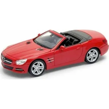 autíčko Welly Mercedes Benz SL500 Convertible (2012) červený 1:34-39