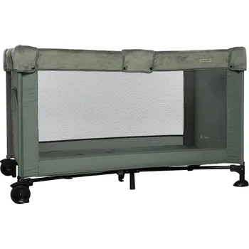 Dětská postýlka Koelstra Koelstra cestovní postýlka T5 Moss green LUX" "Barva:zelené|Kolečka:ano|Rozměry:120x60|Typ:cestovní|Výška:75|