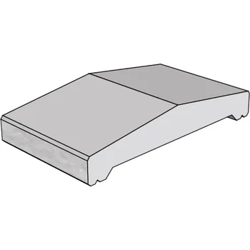 Zahradní obrubník CSBLOK stříška štípaná 20 šedá /44ks