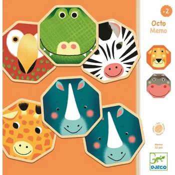 Společenská hra DJECO Octo Pexeso zvířátka
