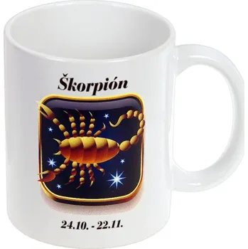 Znamení Škorpión šálek (Štír) (Šálek s potiskem znamení Štír)