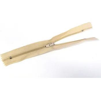 Zip Spirálový zip nedělitelný, 16 cm, béžová č. 307, 1 ks