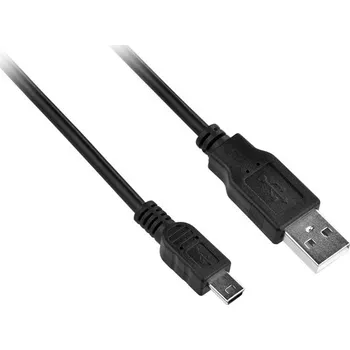 Kabel GoGEN USB/mini USB, 1,5m - černý