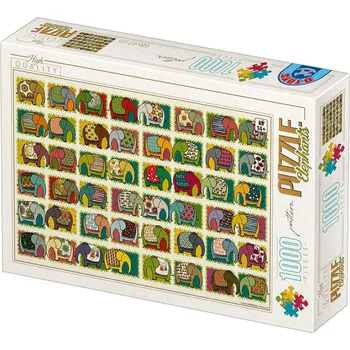 Puzzle Puzzle D‐TOYS Sloni, 1000 dílků + k objednávce puzzle zdarma