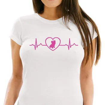 Dámské tričko STRIKER Dámské tričko Yorkshire v srdci Barva: Bílá, Velikost: L