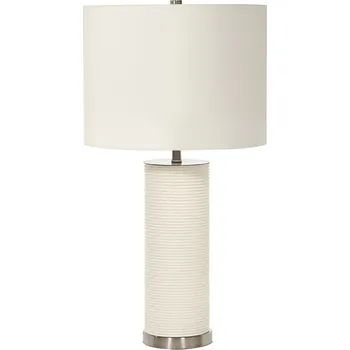 Lampička Bílá stolní lampa Ripple