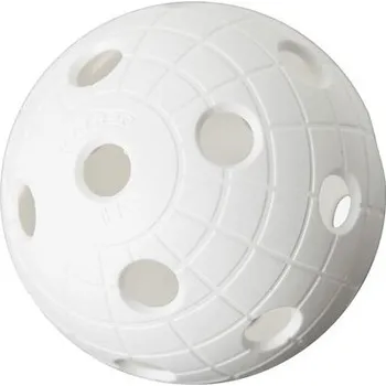 Florbalový míček Unihoc Crater florbalový míček bílá balení 1 ks