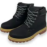 Linshi Pánské černé vyšší pracovní boty na šněrování Barva: Černá, Velikost: 43