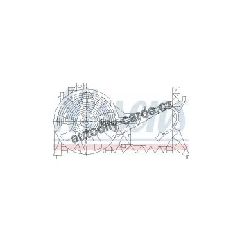 Motor automobilu Ventilátor chladiče NISSENS 85445