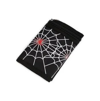 Peněženka Peněženka černá látková s pavučinou