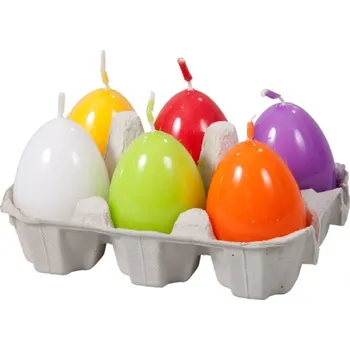 Svíčka Svíčka VEJCE MIX velikonoční lakovaná d4,5x6cm