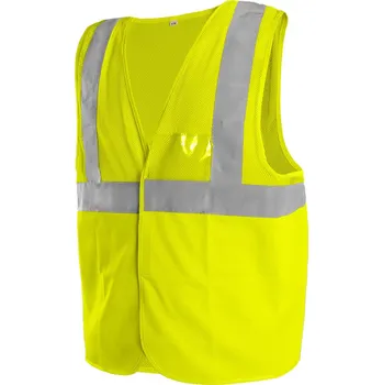 Reflexní výstražná vesta síťovaná EN ISO 20471:2013 - žlutá