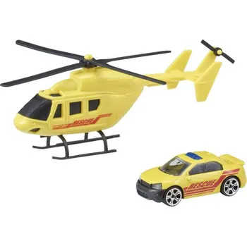 autíčko Halsall Teamsterz helikoptéra a autíčko záchranáři