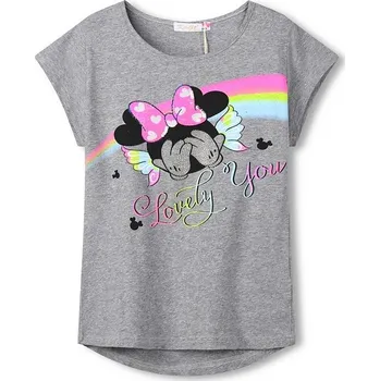 DÍVČÍ TRIČKO S KRÁTKÝM RUKÁVEM MC1712 Velikost: 146, Barva: Šedá