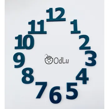 Hodinové arabské číslice 2cm petrolejové (2cm)