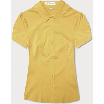 Dámská košile Žlutá halenka s krátkými rukávy (SSD16212D) odstíny žluté L (40)